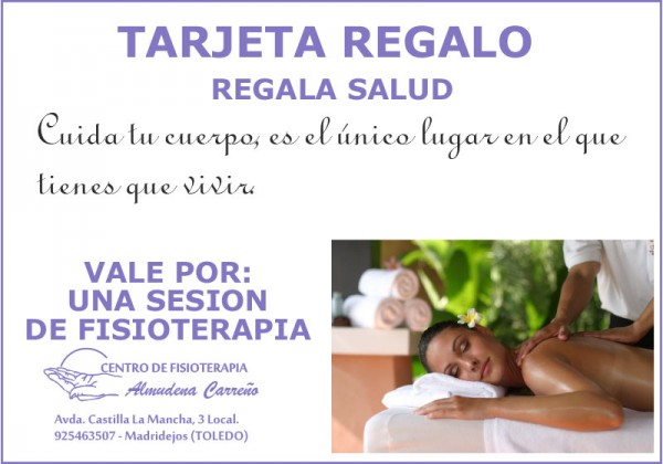 Tarjeta regalo: vale por 1 sesión de fisioterapia